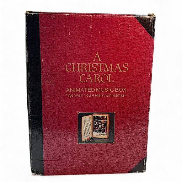 VTG Dept 56 A Christmas Carol Charles Dickens Animated Music Book - Picture 12 of 16